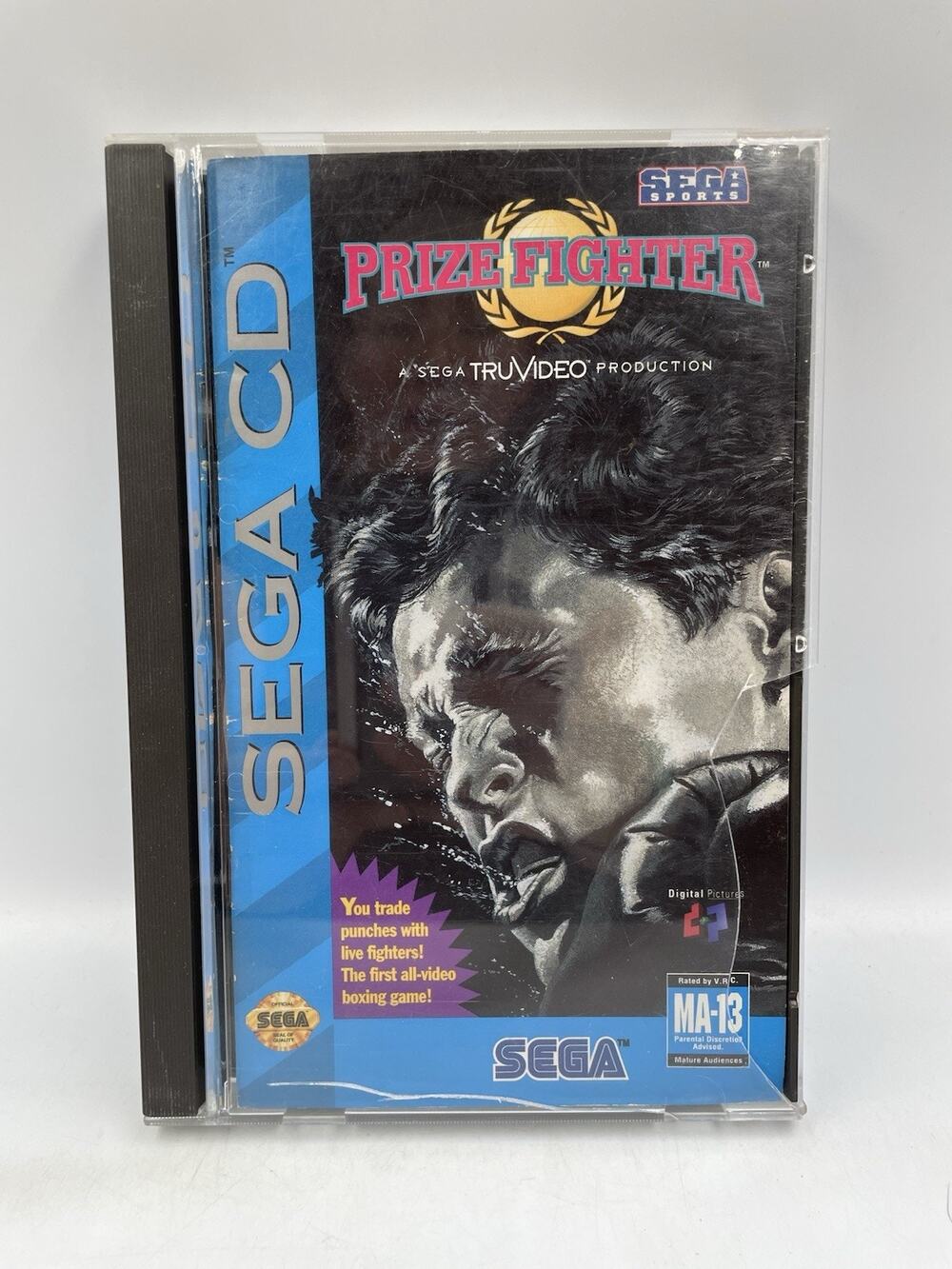 Sega CD Prize Fighter Game Complete w/ Manual & 2 Discs
